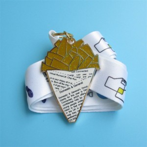 Mukautetut glitter -metallimitalit Virtuaaliset urheilumitali