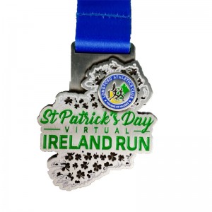 Räätälöity silikoninauhan epoxy sport -kilpailupalkinto -mitali juoksemiseen